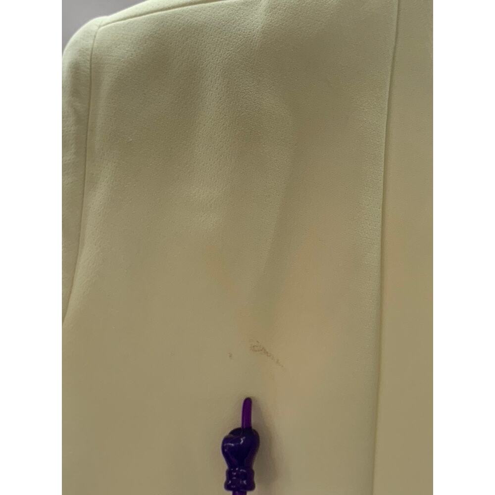 Mng Basic Women's Cream Hook Open-Front Blazer Sz… - image 5